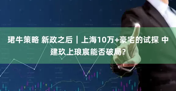 珺牛策略 新政之后｜上海10万+豪宅的试探 中建玖上琅宸能否破局？